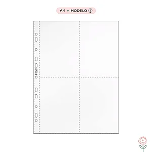 Plasticos para Album A4 - Modelo 2 - JuJu Scrapbook