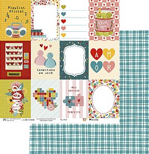 Coleção Meu Amor - Folha 03 - 30,5x30,5 - My Memories Crafts - MAM-03