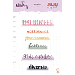 Coleção Hora dos Arrepios - Adesivo em relevo Acrilico - 31 de Outubro - Juju Scrapbook