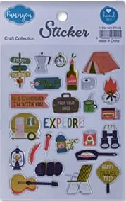 Cartela Adesivo em Relevo - CAMP - Apex