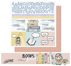 Coleção BOOKS LOVER - Folha Reading is a Never a wast of time - Goodies
