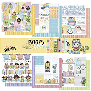 Coleção BOOKS LOVER - Folha Just a Girl who loves books - Goodies