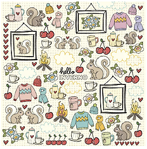 Coleção HELLO QUATRO ESTAÇÕES - Folha Inverno - Goodies