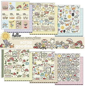 Coleção HELLO QUATRO ESTAÇÕES - Folha Todo Mundo Junto - Goodies