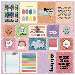 Coleção TODAS AS CORES - Folha Cards e Fichinhas - Goodies