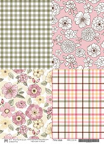 ColeçÃo Minha Cidade - Papel Vegetal A4 - 4 Backgrounds - MCID-10 - My Memories Crafts