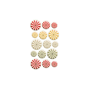 Coleção MAGIA - Acrílico Aplique Drops - 15 pecas - MAG12 - Carina Sartor