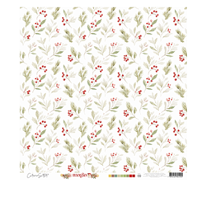 Colecao MAGIA - Papel Vegetal Azevinhos - MAG09 - Carina Sartor
