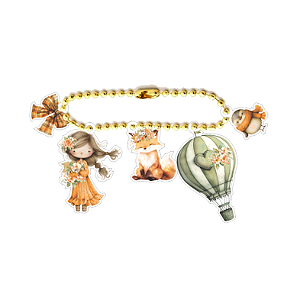 Coleção SINTONIA - Acrilico Chaveiro - 6 pecas - SIN12 - Carina Sartor