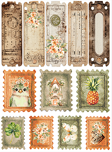 Coleção SINTONIA - Adesivo DTF UV Tag/selos/placas - 1 pecas - SIN25 - Carina Sartor