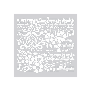 Coleção SINTONIA - Stencil Mix Música (1pç) SIN27 - Carina Sartor