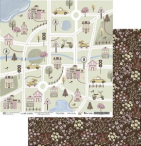 Coleção Minha Cidade - Folha 06 - 30,5x30,5  - MCID-06 - My Memories Crafts