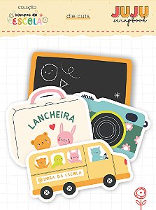 Coleção Tempos de Escola -Die Cuts - Lápis de Cor - Juju Scrapbook