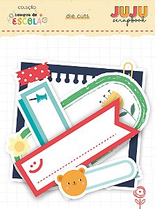 Coleção Tempos de Escola - Die Cuts Bilhetinhos - Juju Scrapbook