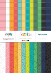Coleção Tempos de Escola - Bloco A5 - Juju Scrapbook