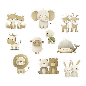 Coleção MEU DENGO - Aplique em Acrílico - BICHINHOS (10pçs) DEN13 - Carina Sartor