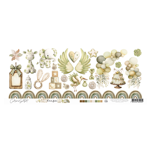 Coleção MEU DENGO - Papel Vegetal - ELEMENTOS (Recortes 140g) - DEN10 - Carina Sartor