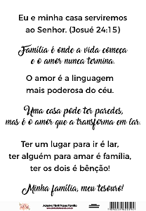 Adesivo Têxtil FRASES FAMILIA - Arte Fácil