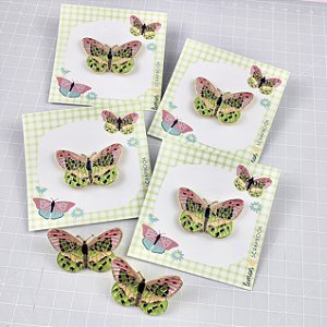 Coleção PÁGINA 1 - Pin BORBOLETA - Lemon Scrapbook