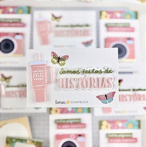 Coleção PÁGINA 1 - Aplique em COPO e FRASE - Lemon Scrapbook