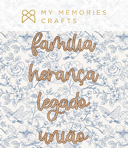 Coleção Minha Herança - Títulos em Madeira - MHR-13 - My Memories Crafts