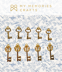 Coleção Minha Heranca - Chaves Douradas - MHR-15 - My Memories Crafts