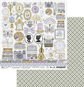 Coleção Minha Herança - Folha 01 - 30,5 x 30,5cm - MHR-01 - My Memories Crafts