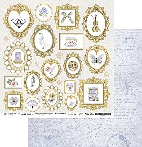 Coleção Minha Herança - Folha 04 - 30,5 x 30,5cm - MHR-04 - My Memories Crafts