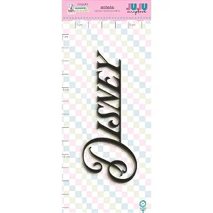 Coleção Um Mundo de Maravilhas - Aplique adesivado em relevo Preto - Disney - Juju Scrapbook