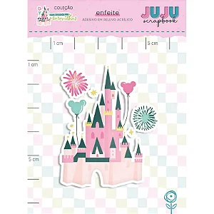 Coleção Um Mundo de Maravilhas - Aplique adesivado em Acrilico - Show de Luzes - Juju Scrapbook