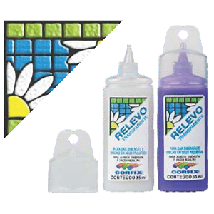 Relevo Transparente Dimensão e Brilho - Incolor - Corfix