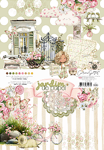 Colecao JARDIM DE PAPEL - Bloco A4 (21x30,5cm) - Carina Sartor