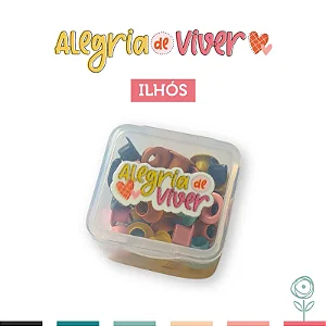 Coleção Alegria de Viver - Ilhós - JUJU Scrapbook