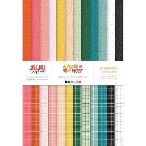 Coleção Alegria de Viver - Bloco A5 - JUJU Scrapbook
