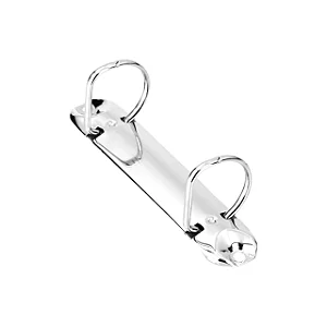 Garra c/ 2 Argolas D 40mm (Base 123 x 26mm) - Prata