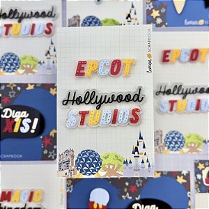 Coleção PARQUE DE DIVERSÕES 3 - EPCOT e HOLLYWOOD - Lemon Scrapbook