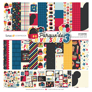 Coleção Parque de diversões 3 - Bl. 30,5x30,5cm - Lemon Scrapbook