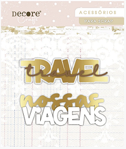 Coleção Doce Maria 2 - Aplique em Acrílico - TRAVEL - Decore Crafts