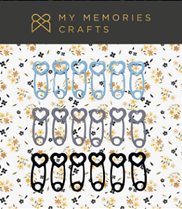 Coleção Minha Preciosidade - Kit de Alfinete - My Memories Crafts - MPR-11