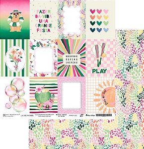 Coleção Minhas Férias de Verão - Folha 05 - 30,5x30,5 - MFV-05 - My Memories Crafts