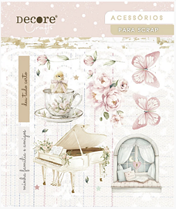 Coleção Doce Maria - Adesivo DTF PIANO - Decore Crafts