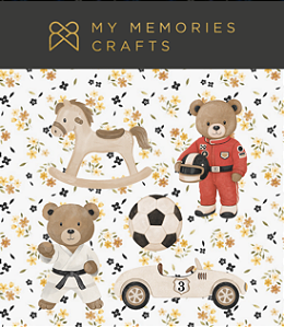 Coleção Minha Preciosidade - Adesivo DTF Menino - My Memories Crafts - MPR-15