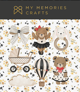 Coleção Minha Preciosidade - Adesivo DTF Menina - My Memories Crafts - MPR-14