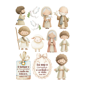 Coleção RECORTES BIBLICOS - Adesivo DTF - BIB07 - Carina Sartor