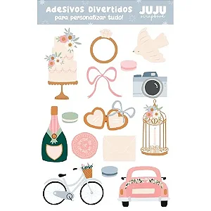 Colecao Feito com Amor - Adesivos DTF Uv - ALIANÇA - Juju Scrapbook