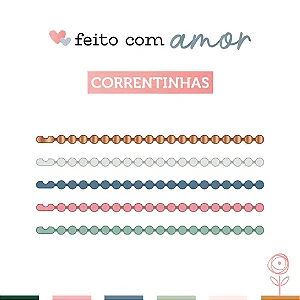 Colecao Feito com Amor - Correntinhas - Juju Scrapbook