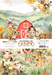 Coleção ENCANTOS DO CAMPO - Bloco 21 x 30,5cm (A4) - ENC000 - Carina Sartor