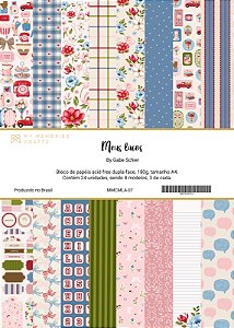 Colecao Meus Lacos - Bloco A4 - MMCMLA-07 - My Memories Crafts