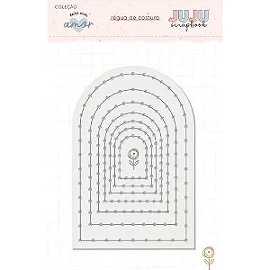 Coleção Feito com Amor - Régua de costura/bordado - DESTINO - Juju Scrapbook