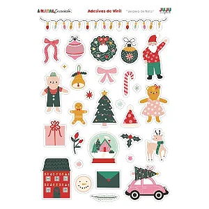 Natal Encantado - Adesivo em Vinil - Véspera de Natal - Juju Scrapbook